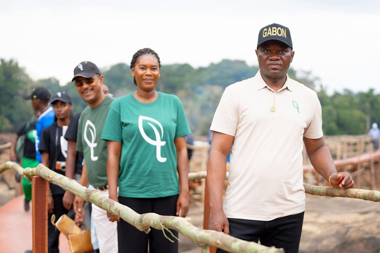 Le couple présidentiel à Tsamba-Magotsi : Oligui Nguema promeut le tourisme national et invite les Gabonais à découvrir leur pays