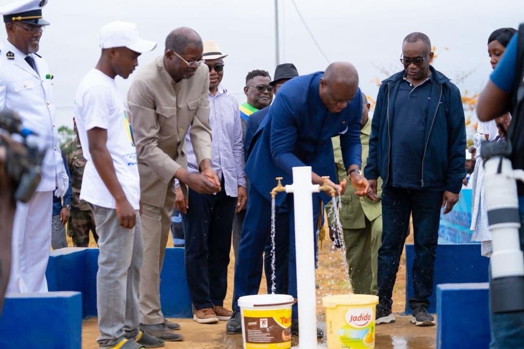 Nyanga : le Président Oligui Nguema multiplie les inaugurations dans le cadre du 2ᵉ anniversaire du Coup de Libération