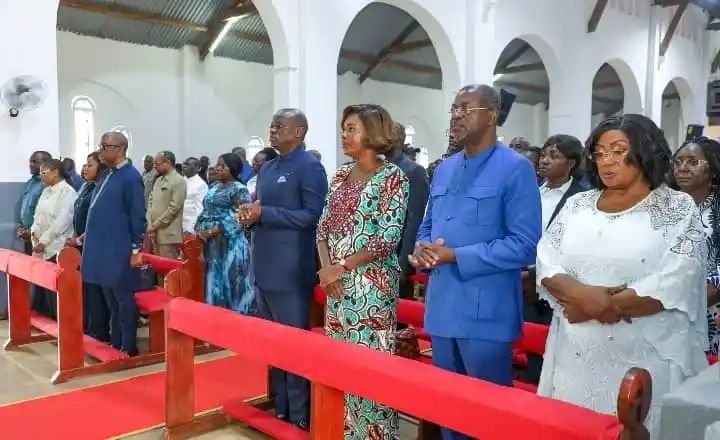 Tchibanga : Oligui Nguema entre recueillement spirituel et suivi des chantiers structurants