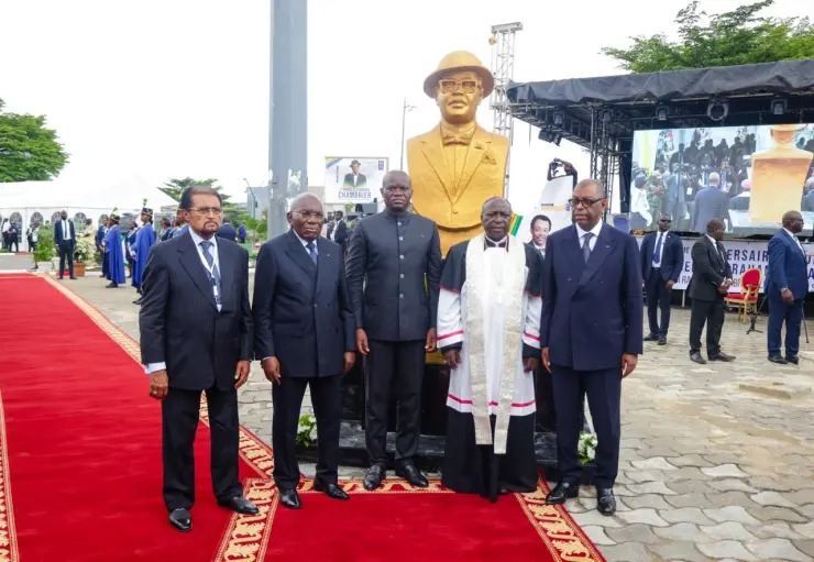 Le Président Oligui Nguema rend hommage au Docteur Marcel Eloi Rahandi Chambrier : Un héritage médical et national célébré à Awendjé