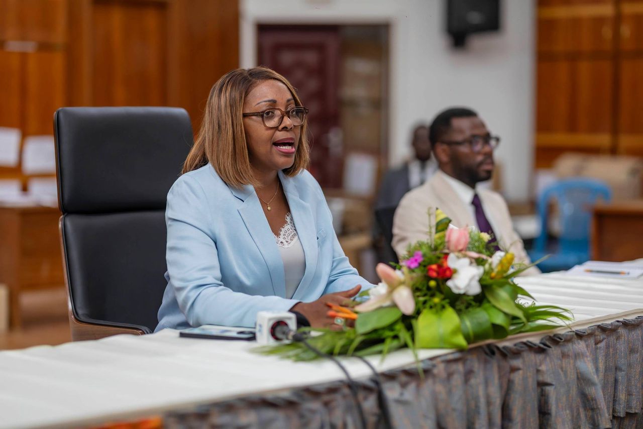  Anges Kevin NZIGOU présent la vision de la plateforme
