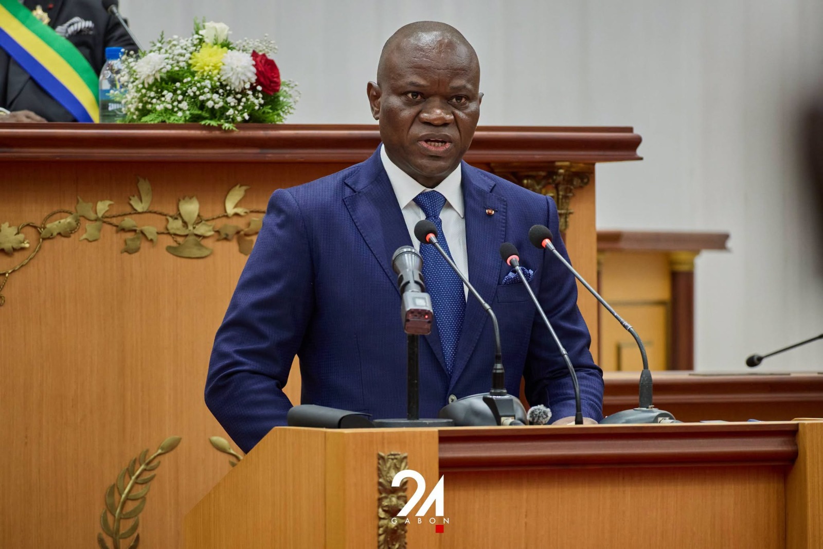 Anges Kevin NZIGOU présent la vision de la plateforme