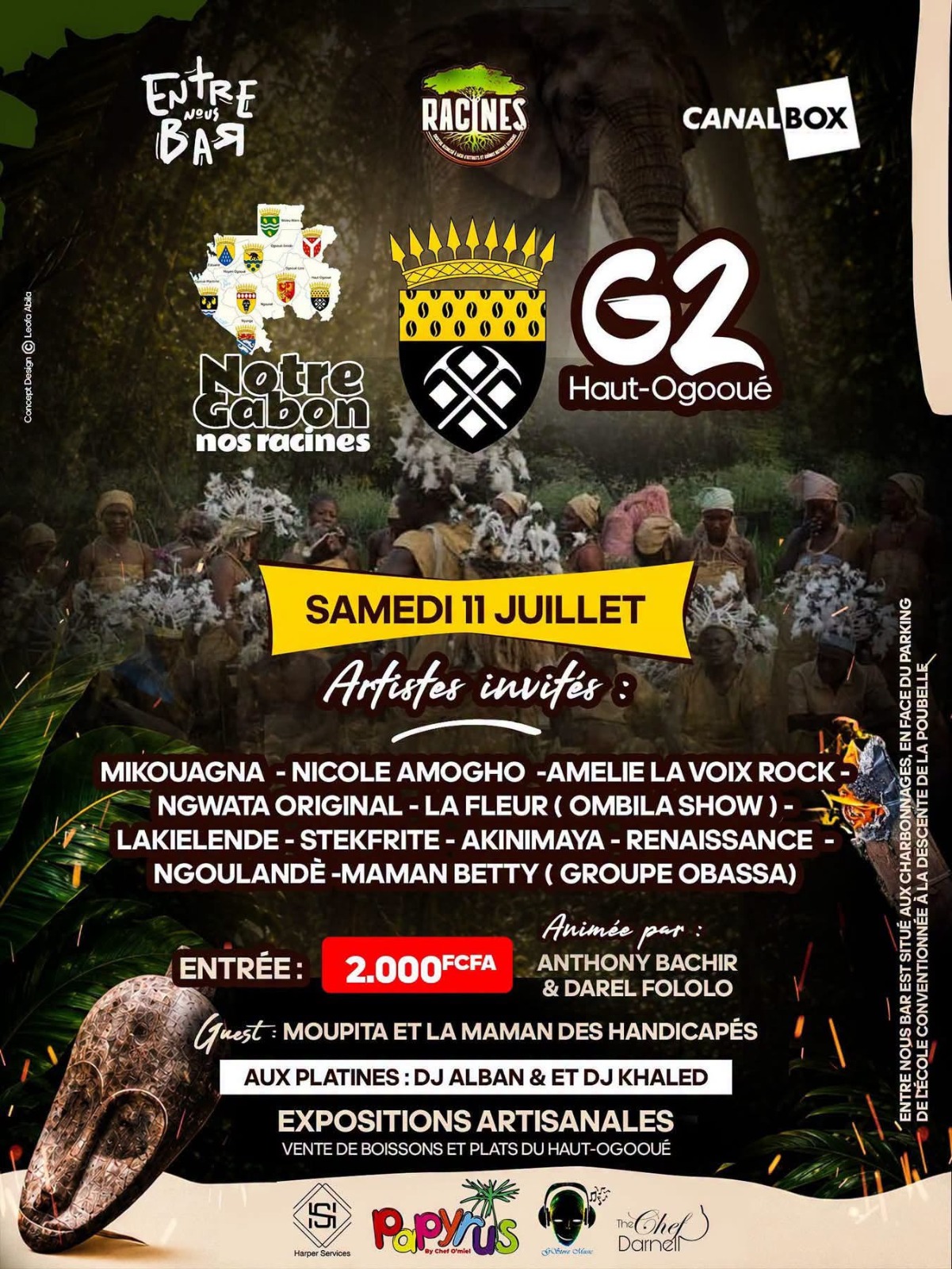 Haut-Ogooué : le G2 à l’honneur ce samedi à Entre Nous Ba
