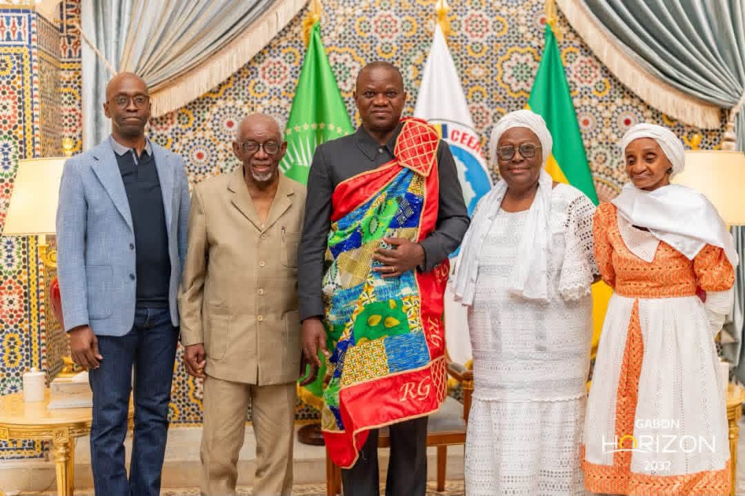 Esplanade Georges Damas Aleka : la famille de l’ancien homme d’État et auteur de l’hymne national reçue par Oligui Nguema