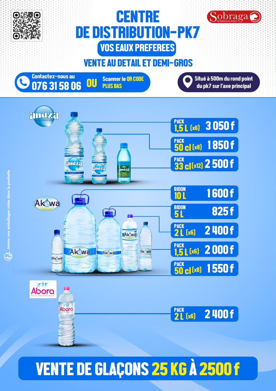 Sobraga : Le centre de distribution du Pk7 élargit son offre avec l’eau Akewa