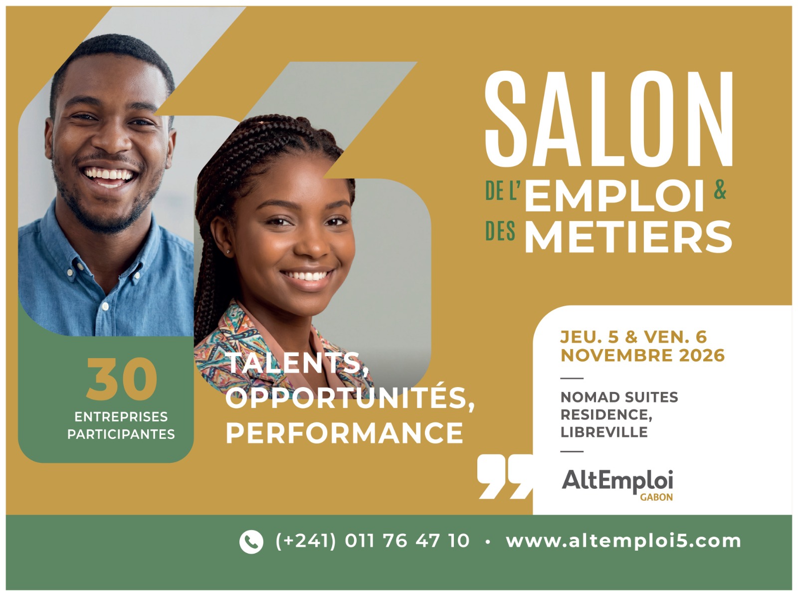 Gabon : AltEmploi relance son Salon de l’Emploi et des Métiers les 5 et 6 novembre à Libreville